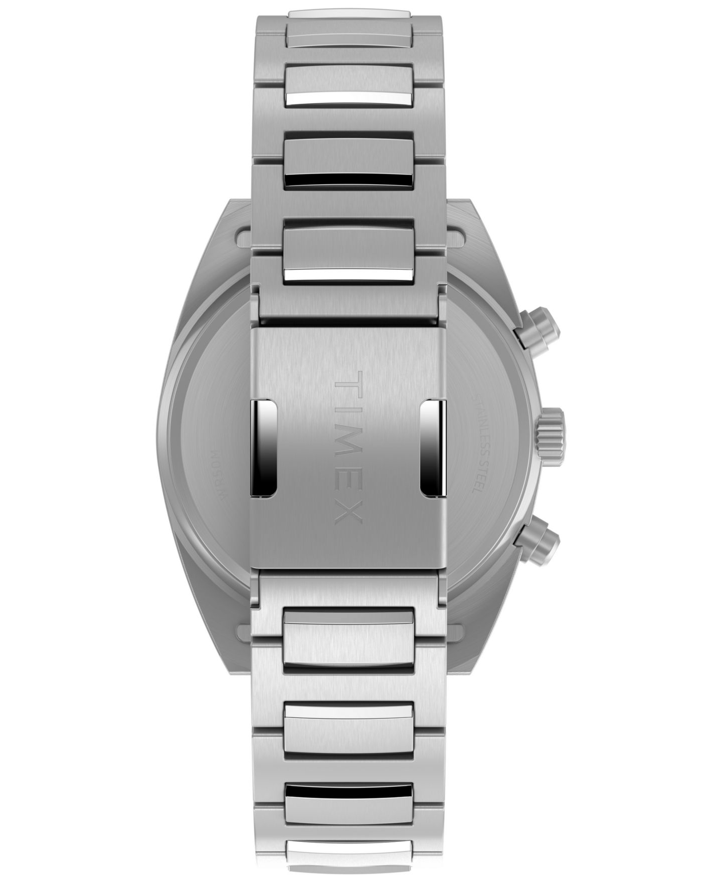 Мужские часы Timex Quartz Chronograph Silver-Tone Stainless Steel 41mm — фото 3