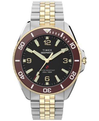 Men's Quartz Analog Deepwater Arctic Two-Tone Stainless Steel Watch 40.5mm