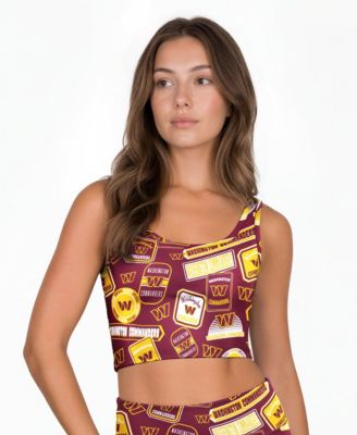 Women's Burgundy Washington Commanders Grady Allover Print Bralette