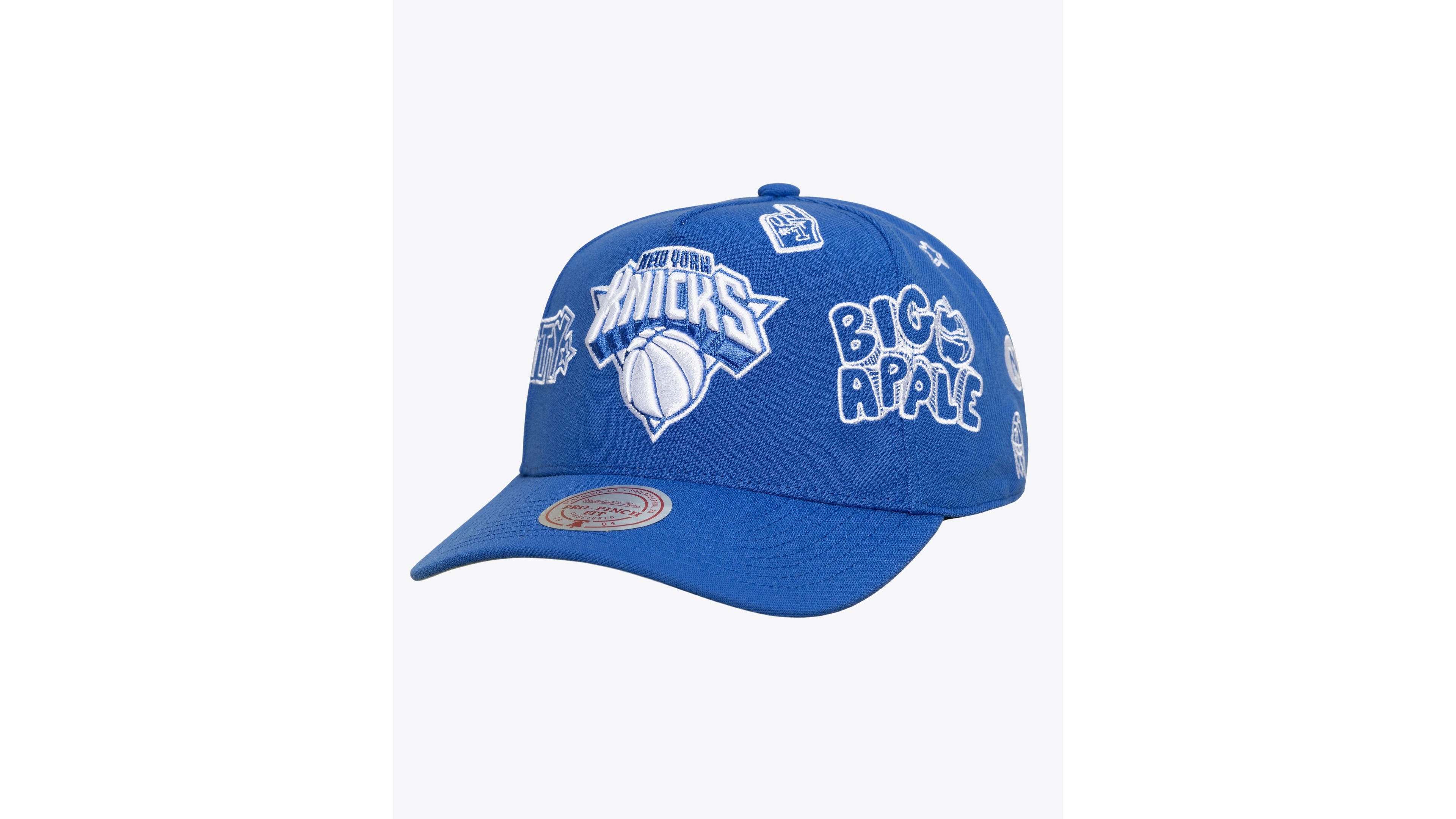 Mitchell & Ness Men's and Women's Blue New York Knicks Downtown Doodle Pro Snapback Hat