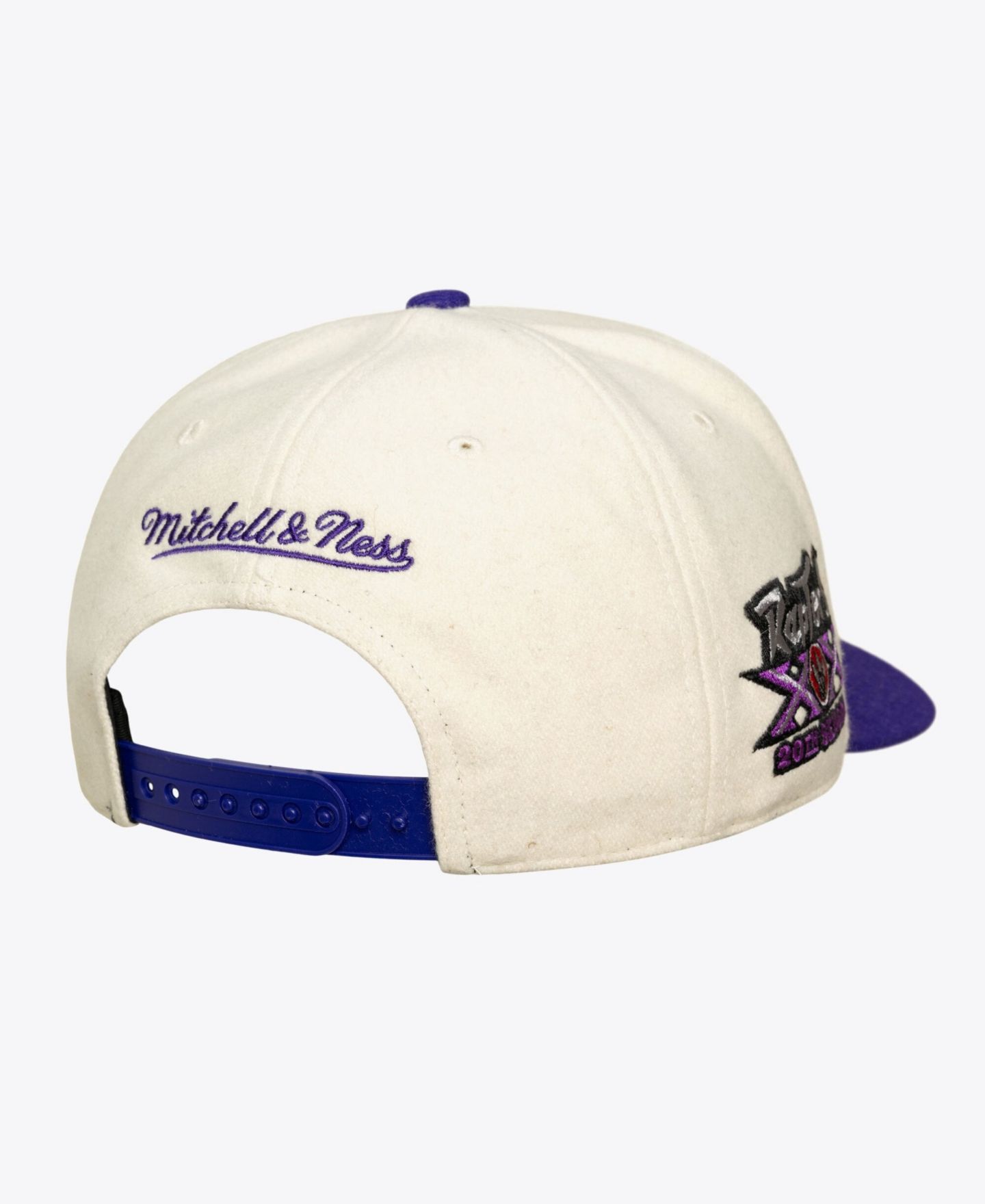 Кепка Mitchell & Ness Cream Toronto Raptors Cream Team Pro Adjustable Hat — фото 3