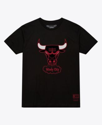 Men's and Women's Black Chicago Bulls Hardwood Classics Arch T-Shirt