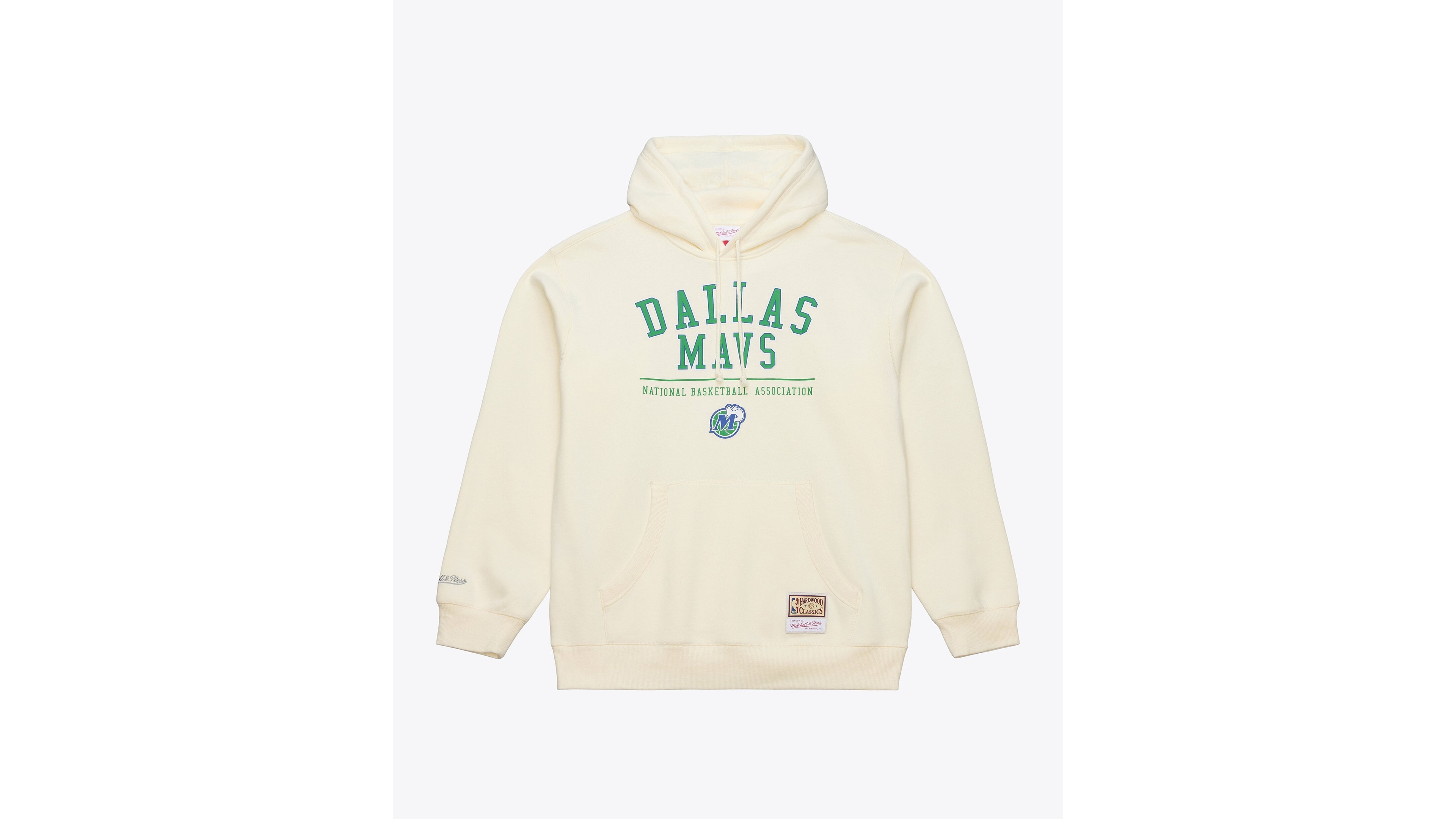 Mitchell & Ness Men's Cream Dallas Mavericks Walk-Off Fleece Hoodie