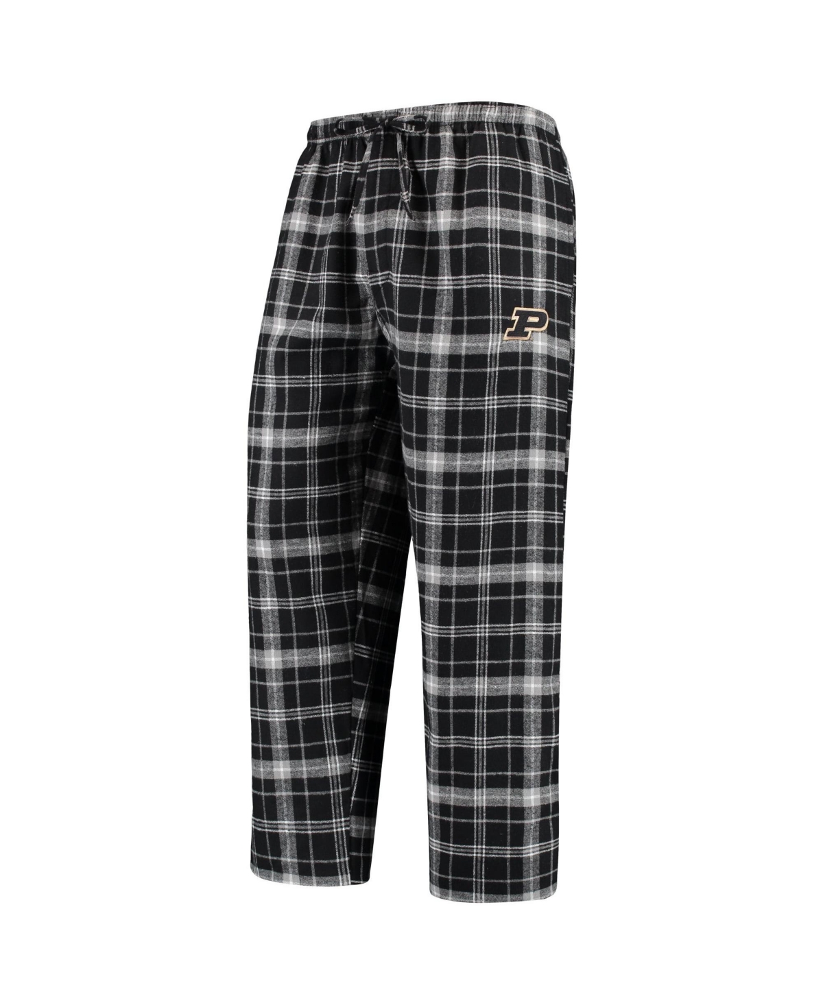 Concepts Sport Men's Black/Gray Purdue Boilermakers Ultimate Flannel Pants