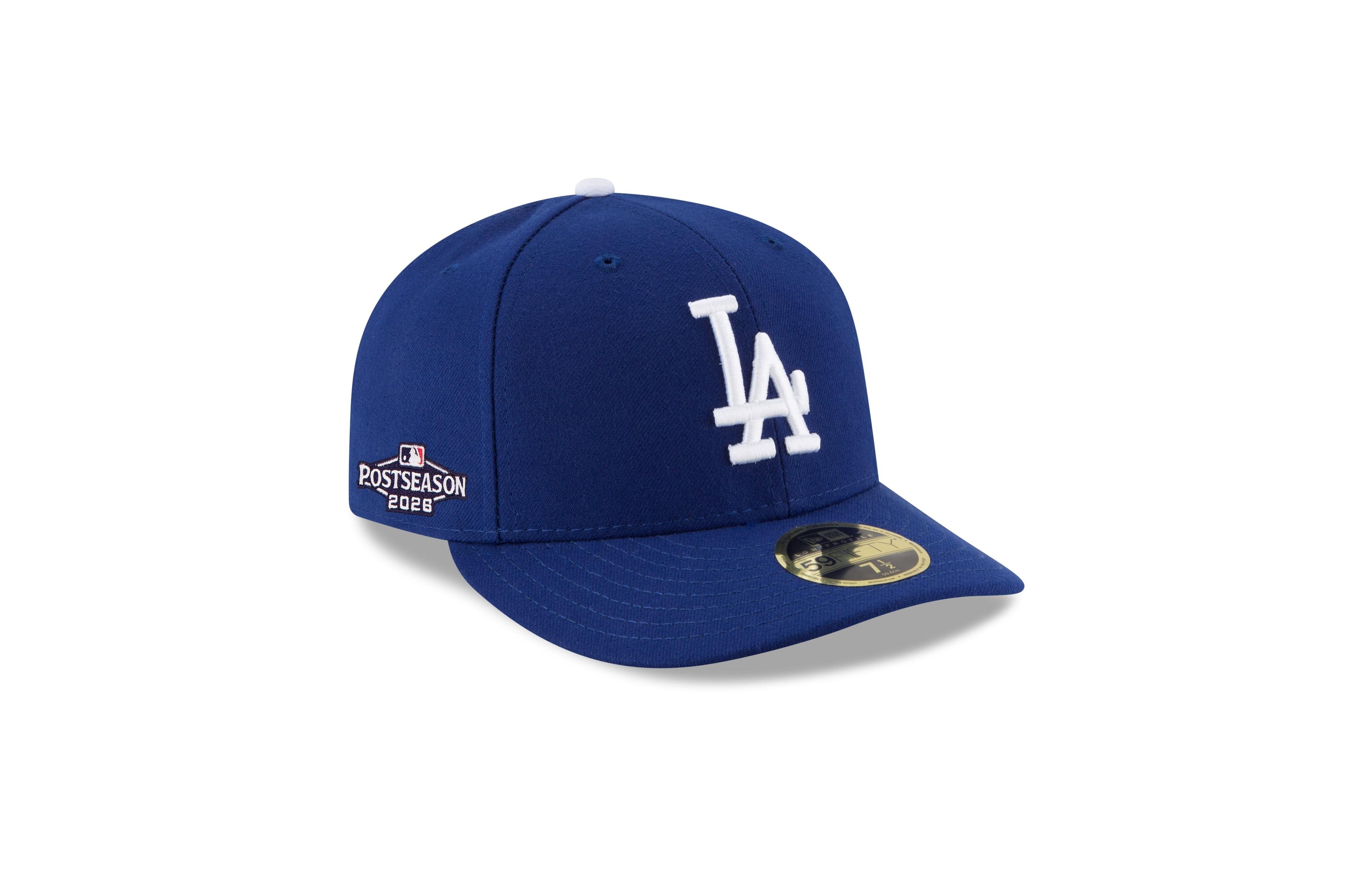 New Era Men's Royal Los Angeles Dodgers 2026 Mlb Postseason Side Patch Low Profile 59FIFTY Fitted Hat