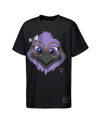 Big Boys' and Girls' Black Golden State Valkyries Mascot Big Face Heavyweight T-Shirt