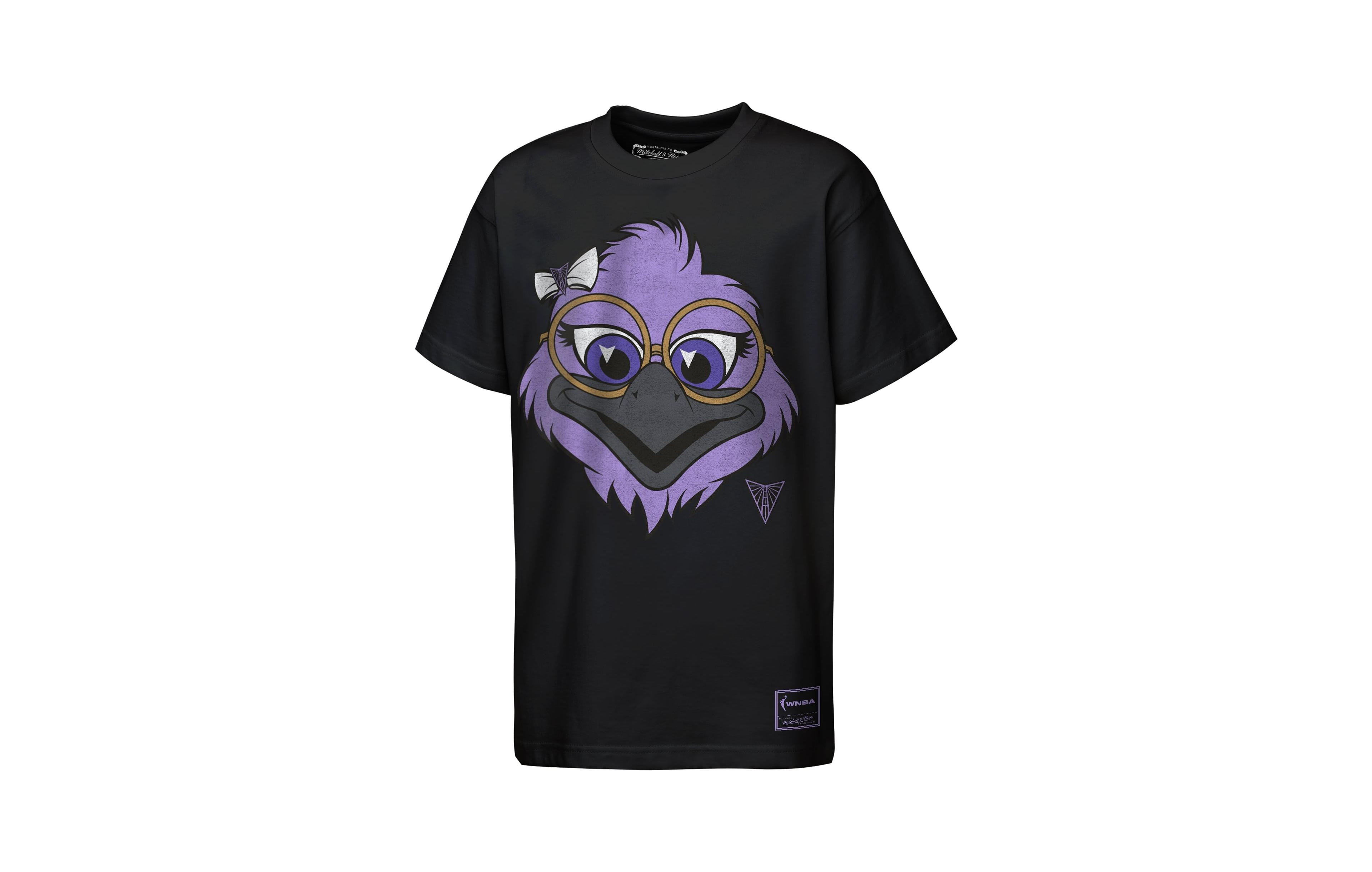 Mitchell & Ness Big Boys' and Girls' Black Golden State Valkyries Mascot Face Heavyweight T-Shirt