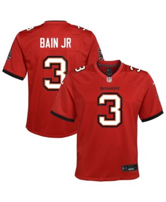 Big Boys' and Girls' Rueben Bain Jr. Red Tampa Bay Buccaneers Team Game Jersey