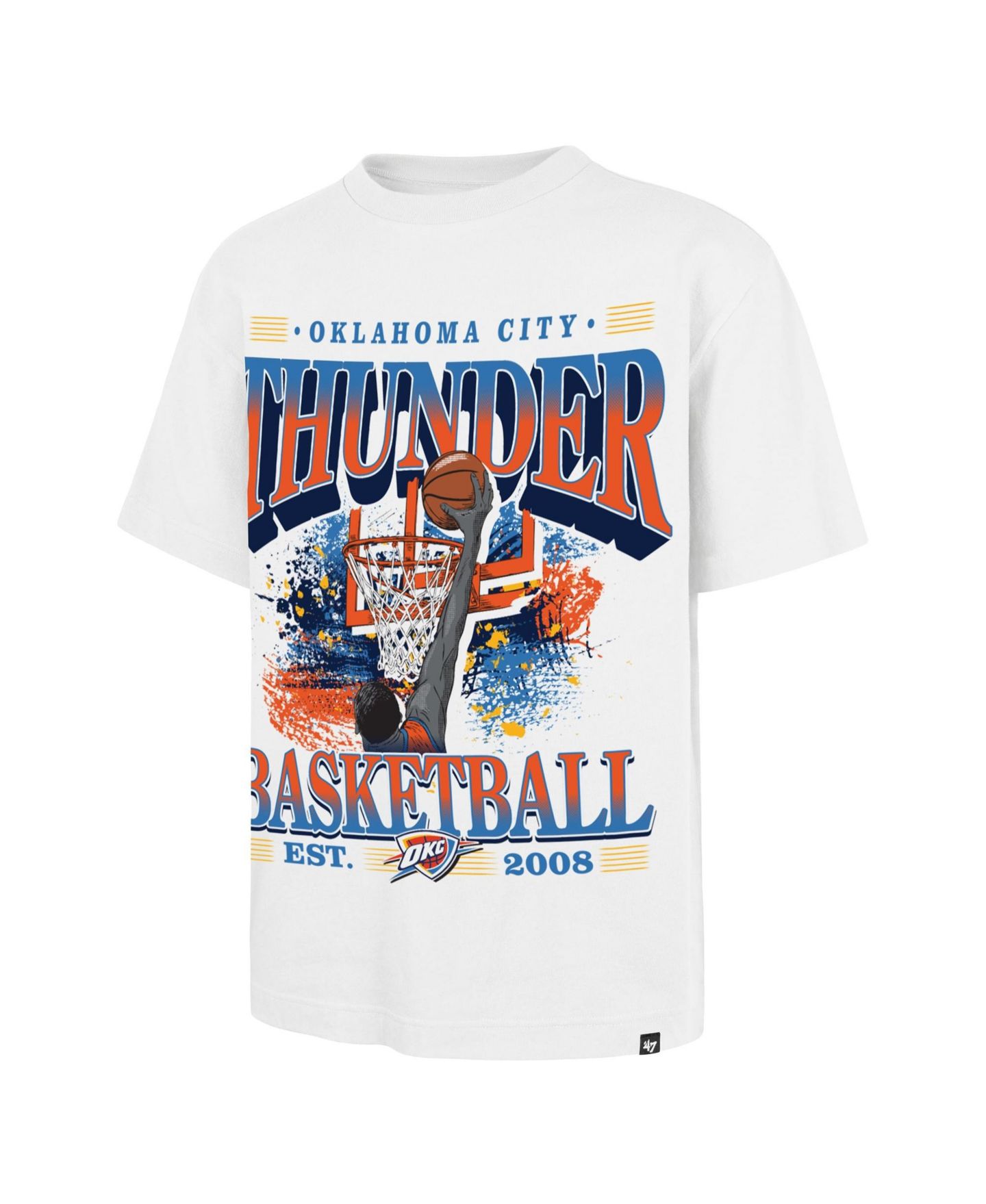 Мужская футболка '47 Brand White Oklahoma City Thunder Regional Foundation — фото 2