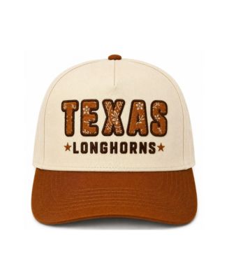 Men's and Women's x Wrangler Cream/Texas Orange Texas Longhorns Paisley Adjustable Hat