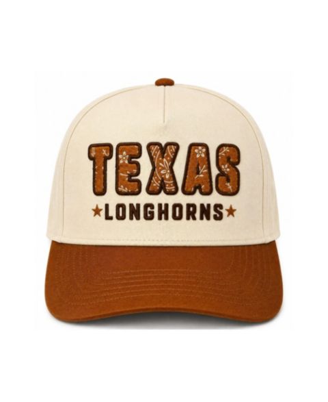 Кепка Cap X x Wrangler Cream/Texas Orange Texas Longhorns Paisley Adjustable Hat