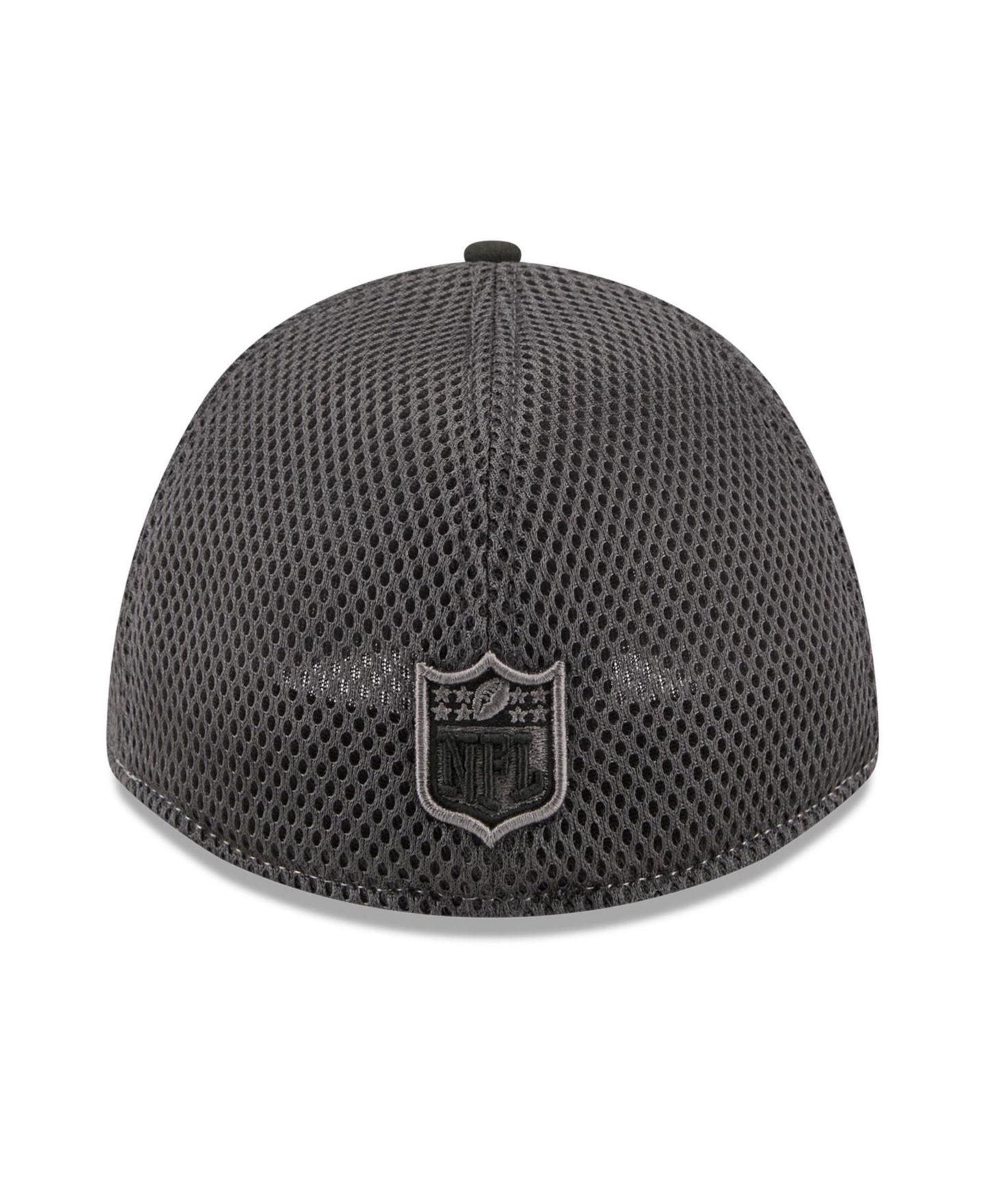 Мужской головной убор New Era Black Pittsburgh Steelers Neo Mesh 39THIRTY M-Crown Stretch Hat — фото 4