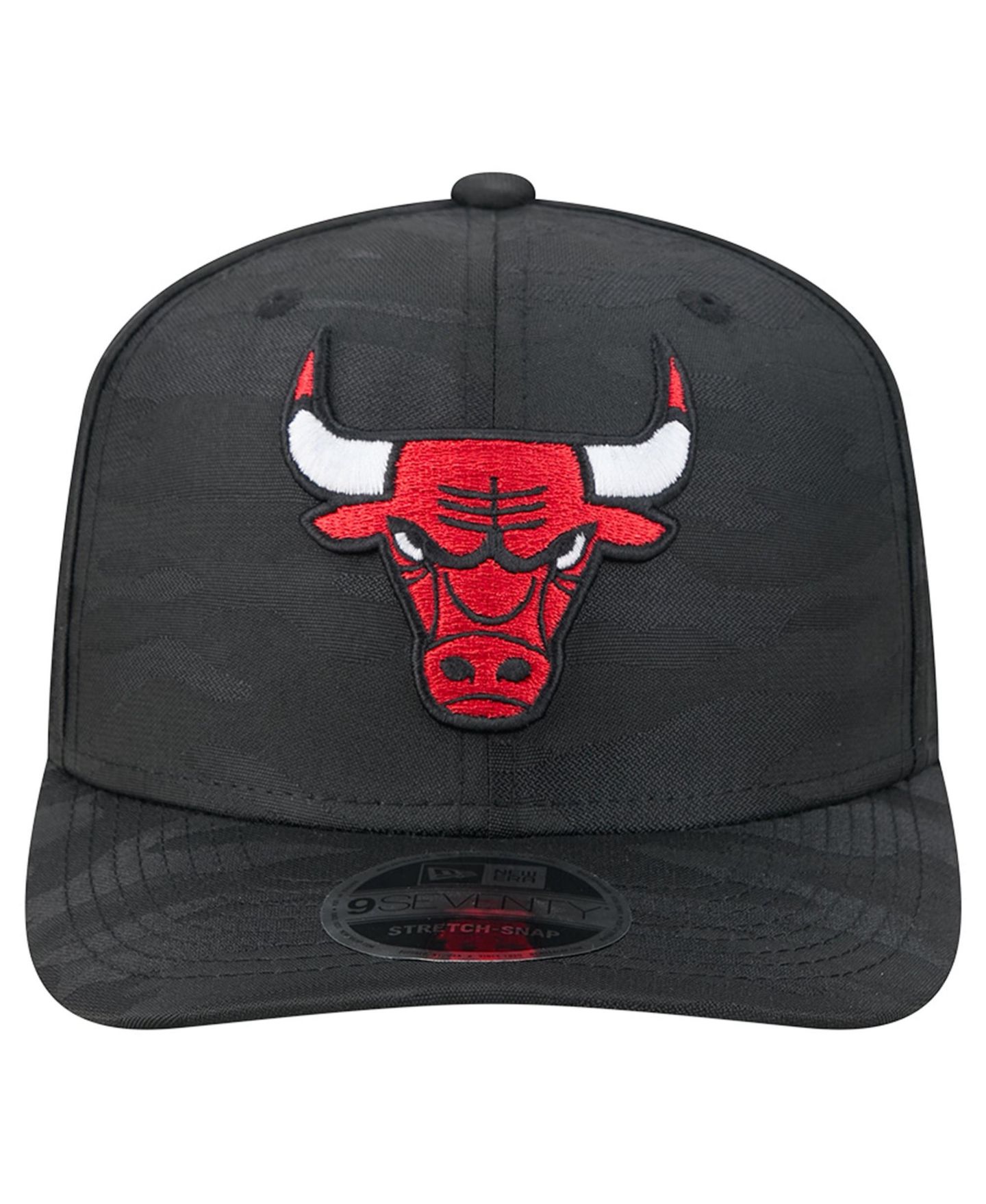 Мужская кепка New Era Black Chicago Bulls Camo 9SEVENTY Perforated Adjustable Hat — фото 4
