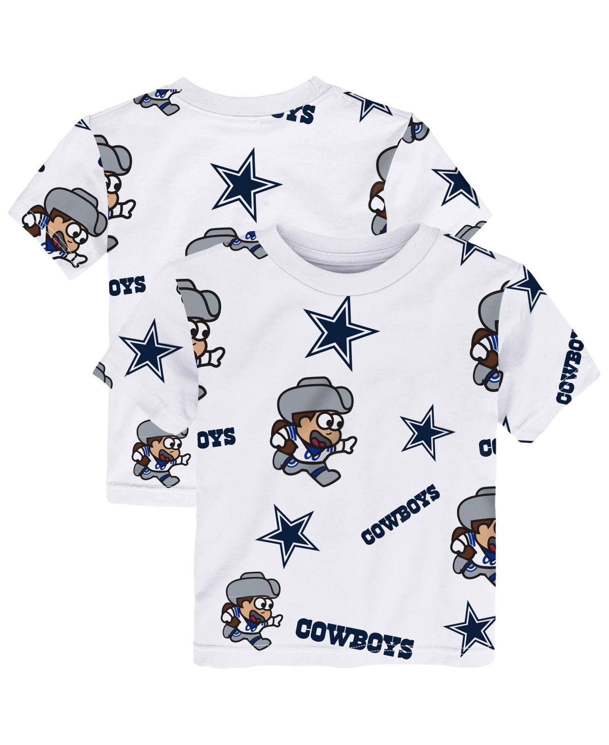 Outerstuff Toddler White Dallas Cowboys Mascot Play T-Shirt