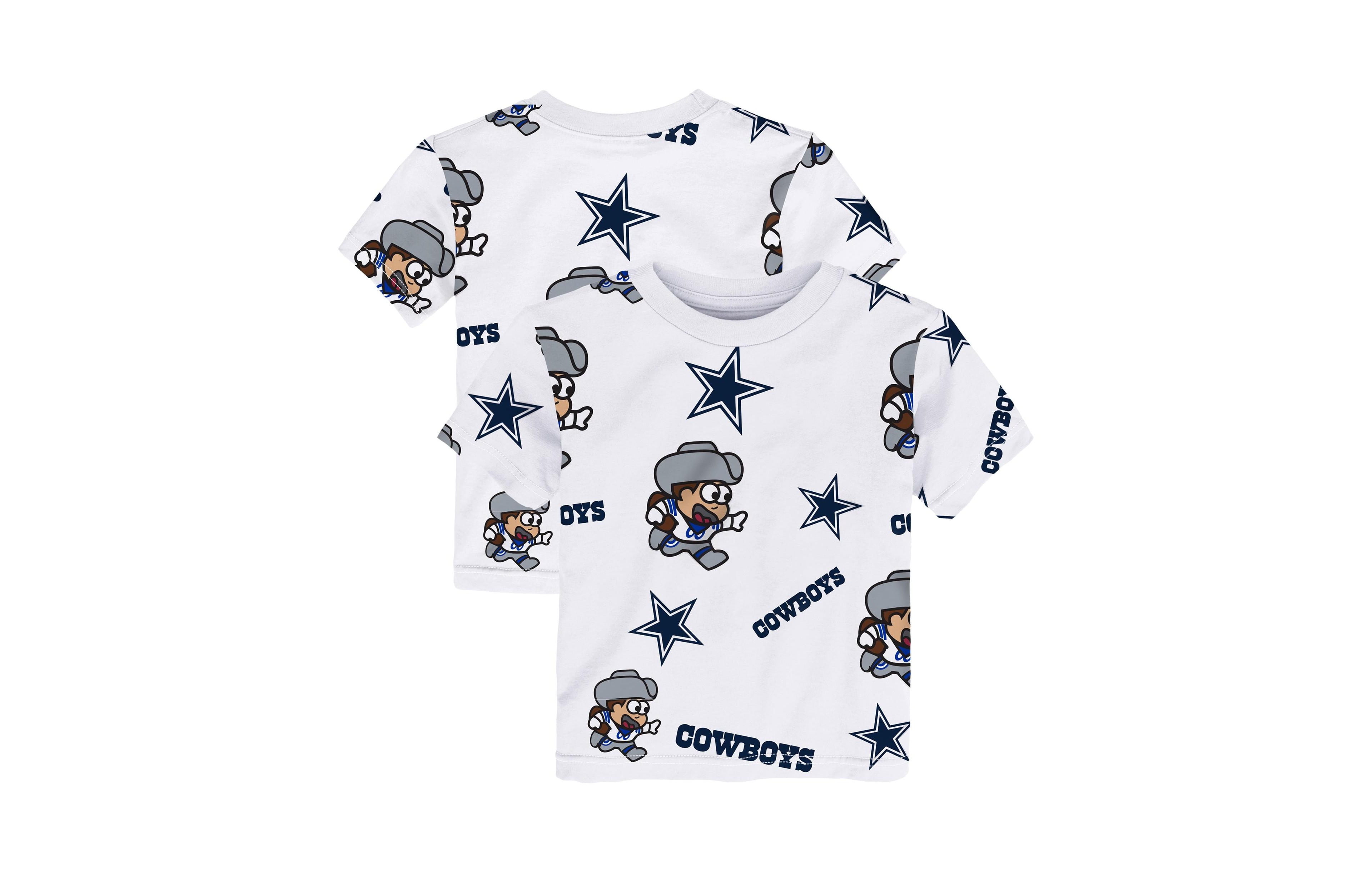 Outerstuff Toddler White Dallas Cowboys Mascot Play T-Shirt
