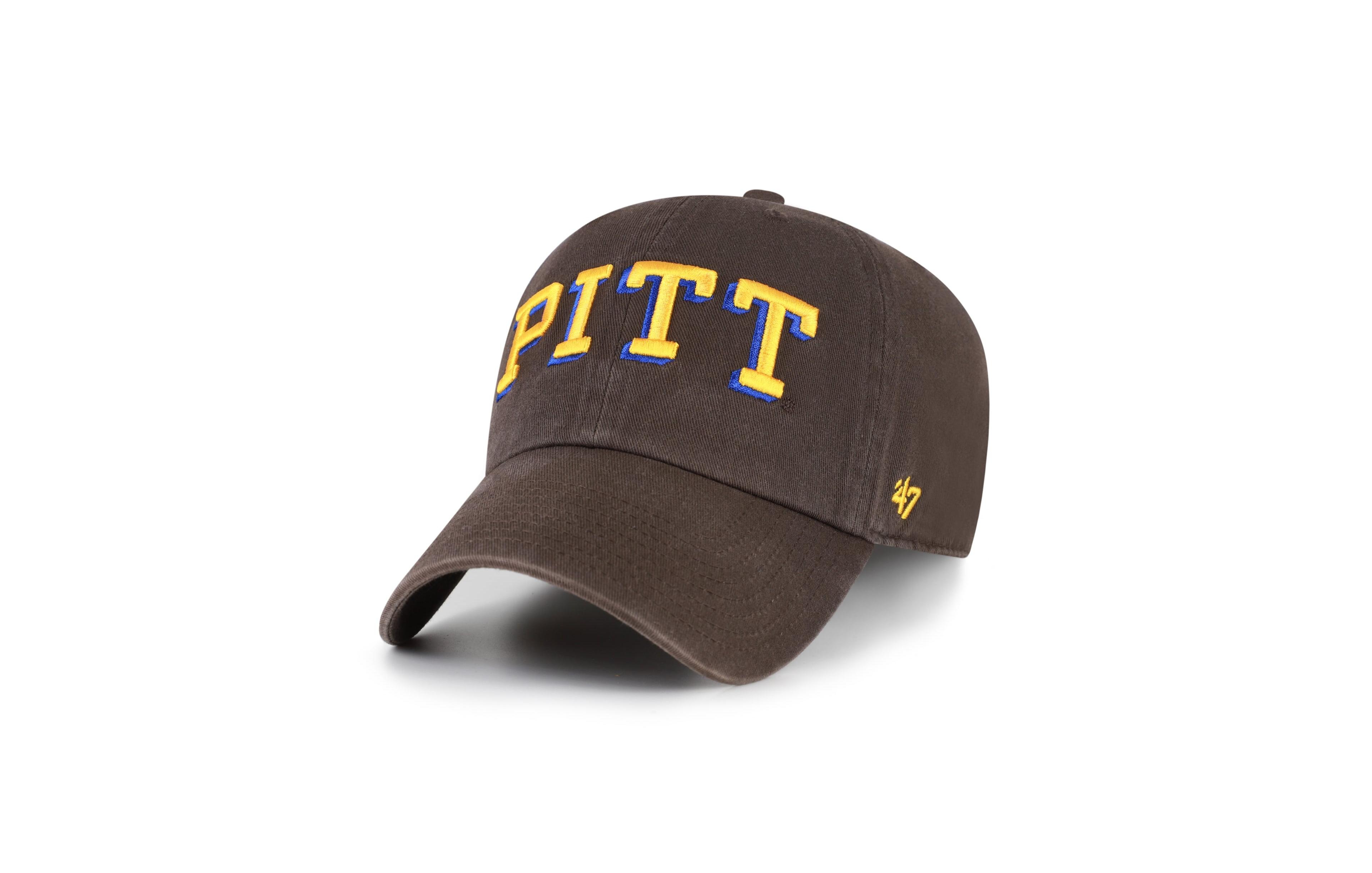 '47 Brand Men's Brown Pitt Panthers Vault Clean Up Adjustable Hat