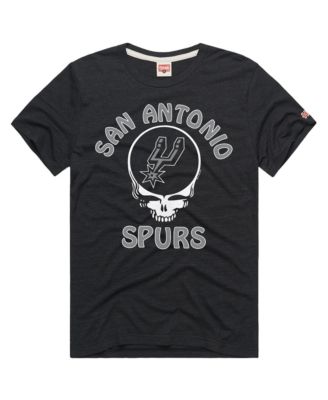 Men's and Women's Charcoal San Antonio Spurs x The Grateful Dead Tri-Blend T-Shirt
