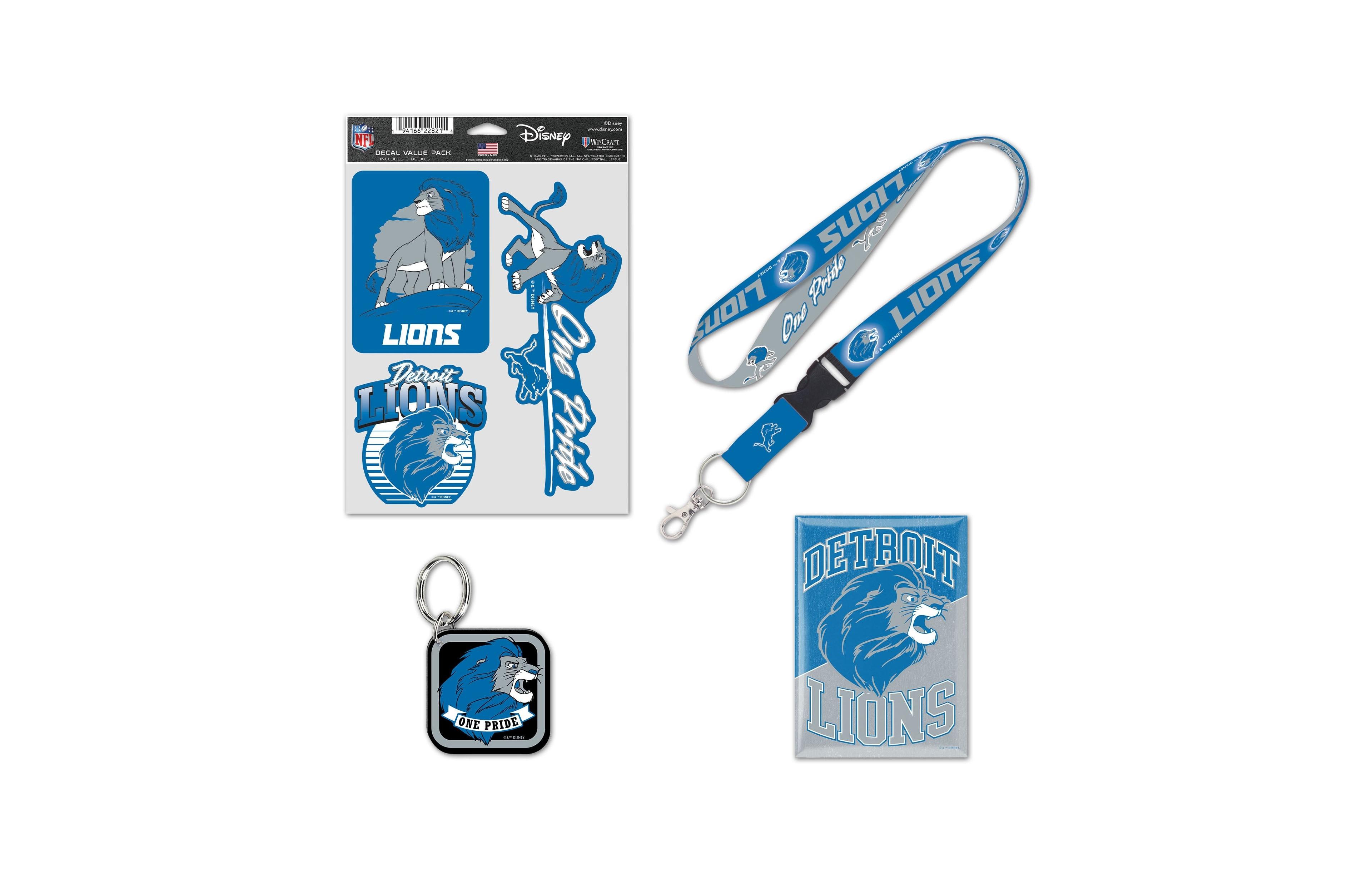 Wincraft Detroit Lions Disney x Nfl Simba Fan Pack