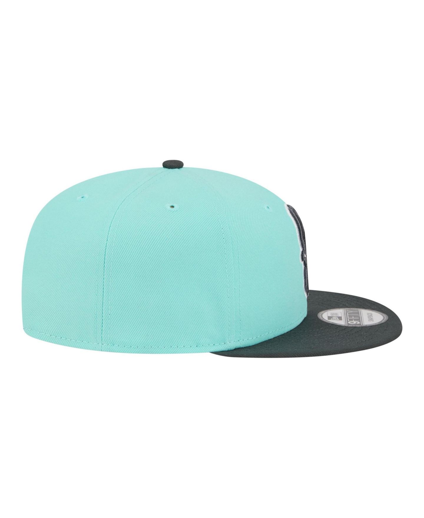 Мужские головные уборы New Era Turquoise/Charcoal Milwaukee Bucks Color Pack Two-Tone 9FIFTY Snapback Hat — фото 7
