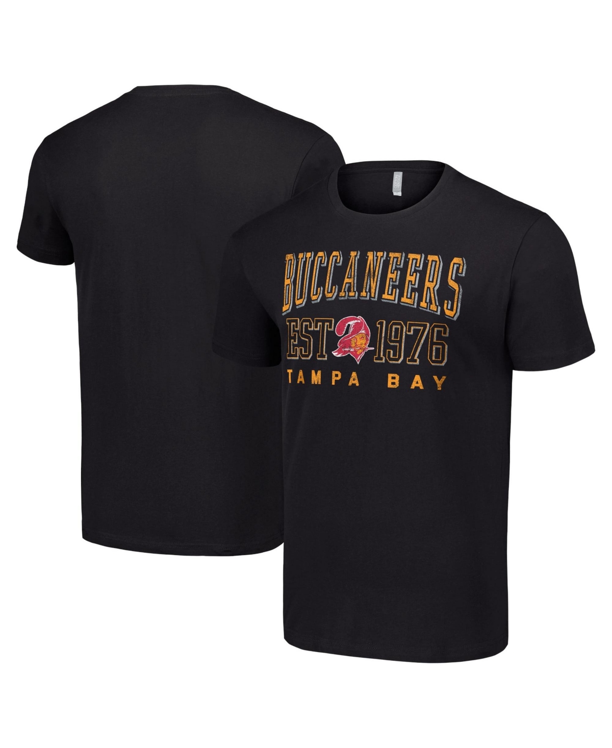 Starter Men's Black Tampa Bay Buccaneers Throwback Logo T-Shirt - Black