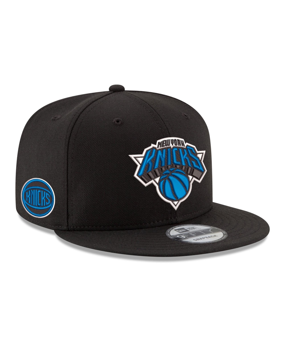 New Era Big Boys' and Girls' Black New York Knicks 9FIFTY Snapback Hat - Black