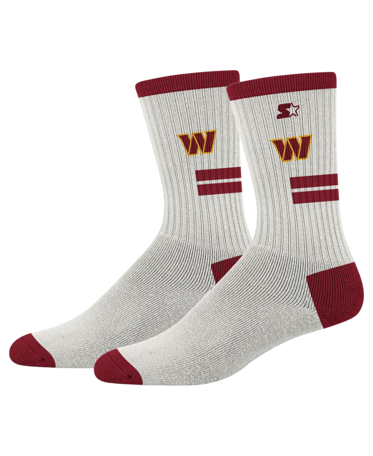 Starter Men's and Women's Cream Washington Commanders Premiere Cushioned Crew Socks - Cream