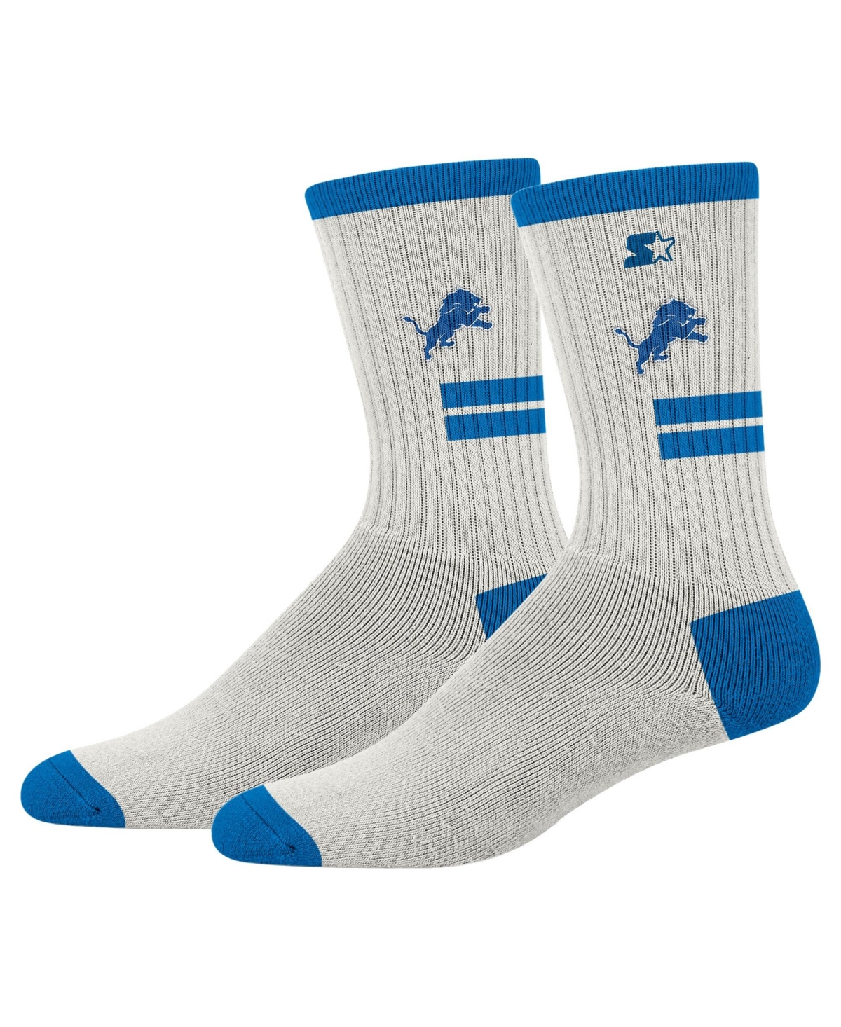 Starter Men's and Women's Cream Detroit Lions Premiere Cushioned Crew Socks