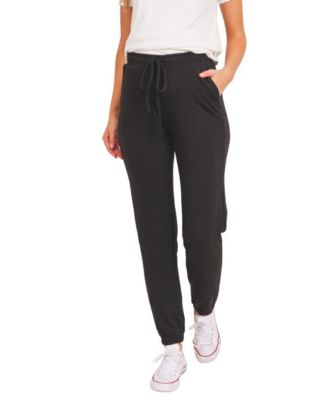 Maternity Two-Tone Brushed-Terry Full-Belly Jogger Pants