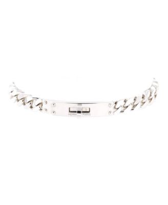 Women's Sterling Silver Kelly Gourmette Curb Chain Turnlock Bracelet