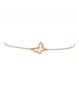 Mother of Pearl Sweet Alhambra Bracelet in 18k Yellow Gold