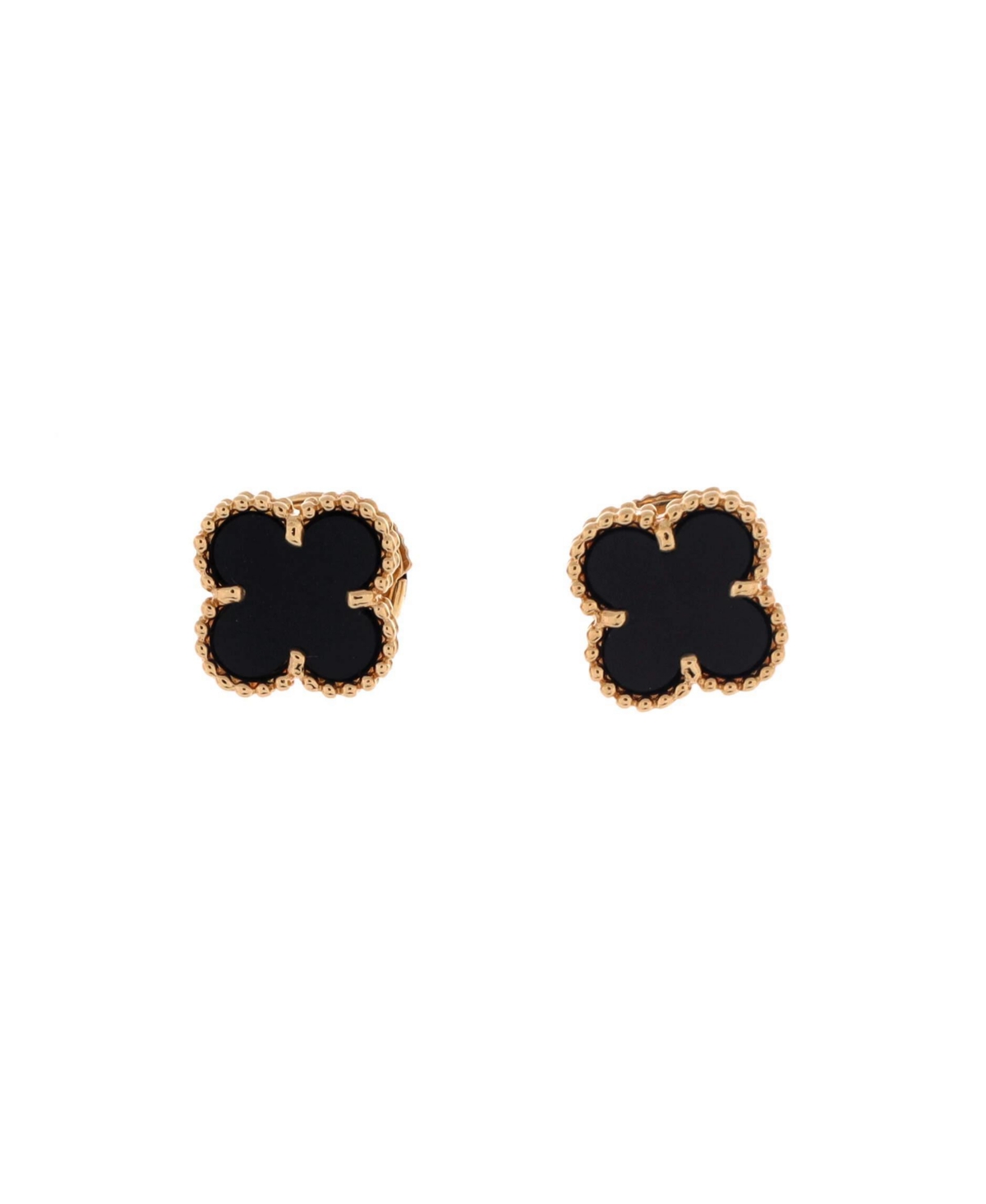 Pre-Owned Van Cleef and Arpels Sweet Alhambra Stud Earrings - 18k yellow gold