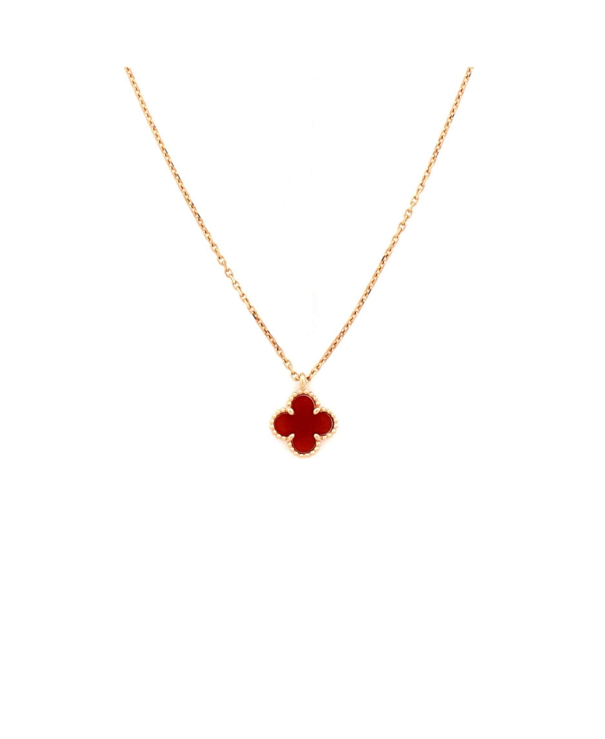 Pre-Owned Van Cleef and Arpels Sweet Alhambra Pendant Necklace - 18k rose gold