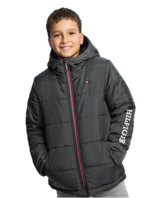 Boys' 8-20 Logo Puffer Jacket
