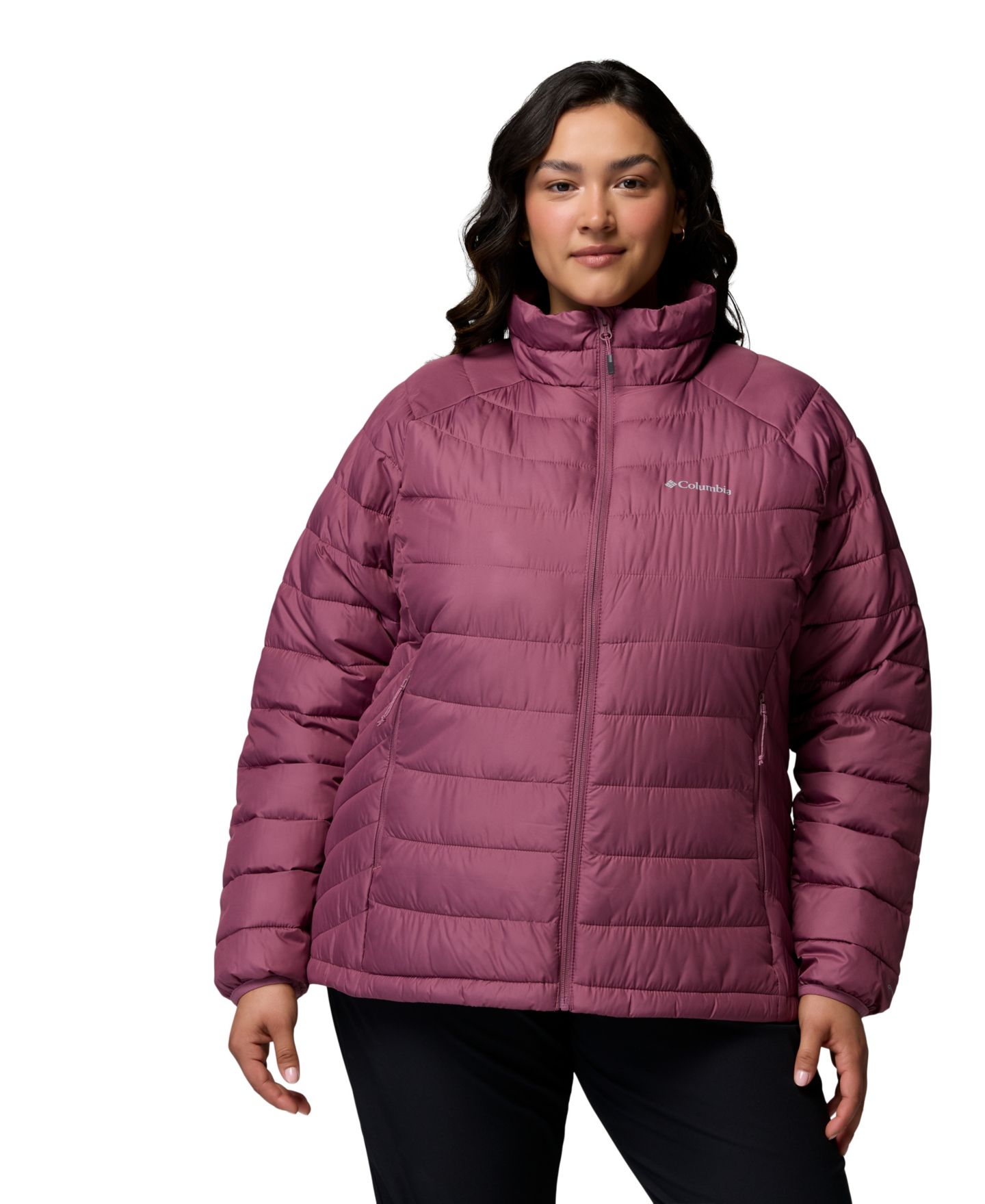 Женская куртка Columbia Plus Powder Lite II Insulated, цвет: Состаренный розовато-лиловый — фото 1