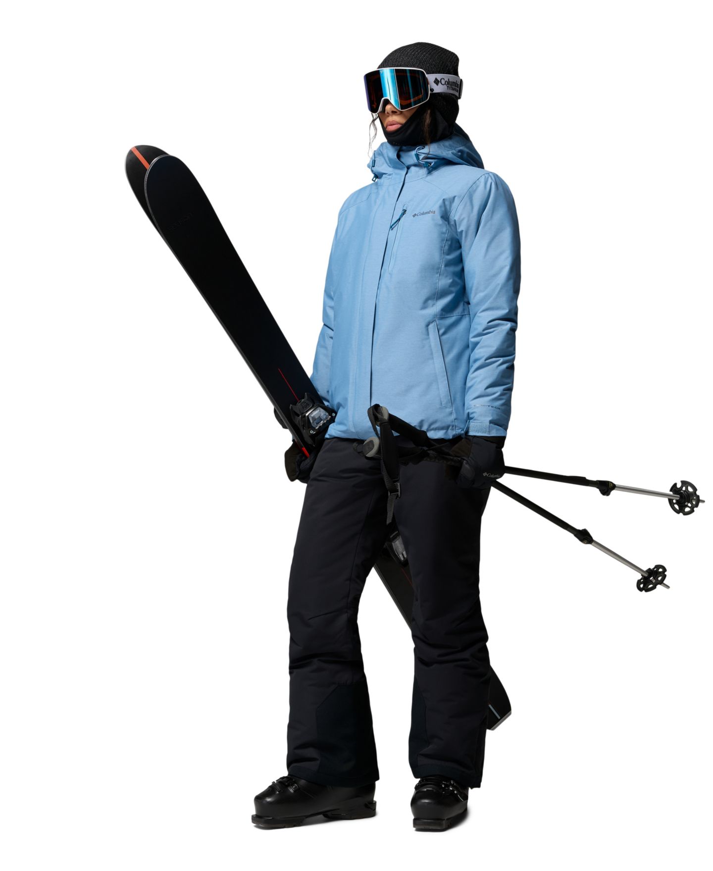 Женская куртка Columbia Whirlibird V Interch 3-in-1 Waterproof, цвет: Чёрный — фото 19