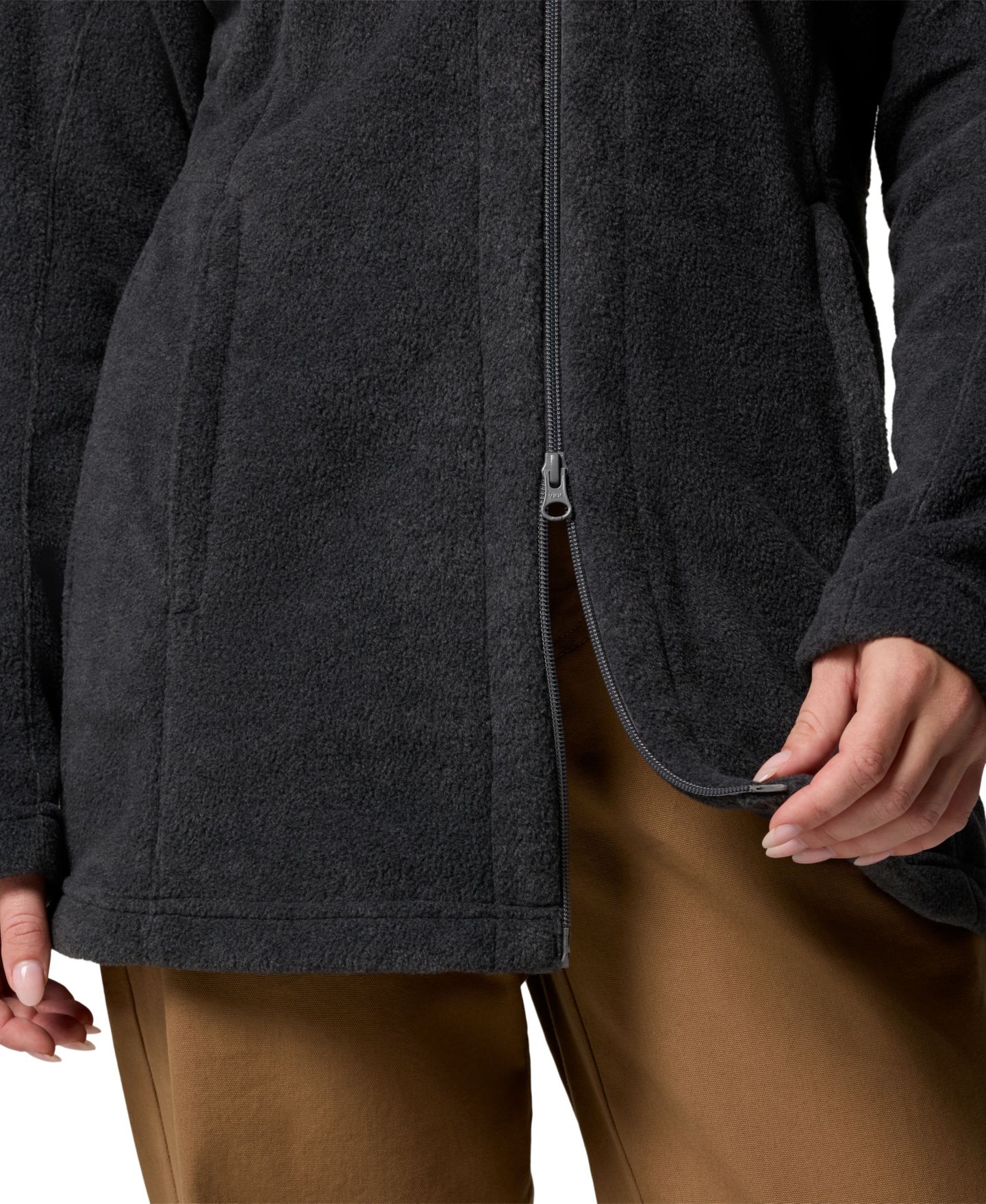 Женское худи Columbia Benton Springs™ II Full Zip Fleece, цвет: Чёрный — фото 16