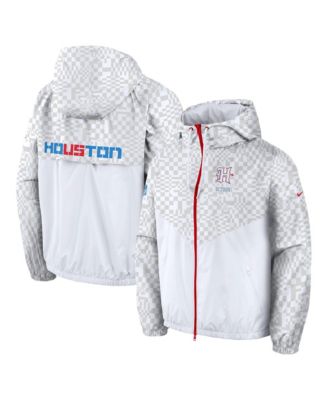 Men's White/Red Houston Texans 2026 Rivalries Collection Windrunner Full-Zip Jacket