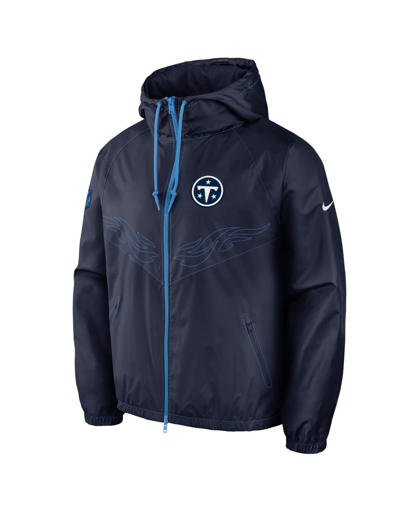Мужская куртка Nike Navy/Blue Tennessee Titans 2026 Rivalries Collection Windrunner Full-Zip — фото 6