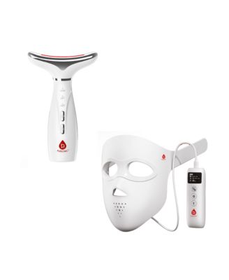 Glow and Lift Set 3D LED Therapy Mask and 7-in-1 Face and Neck Beauty Device