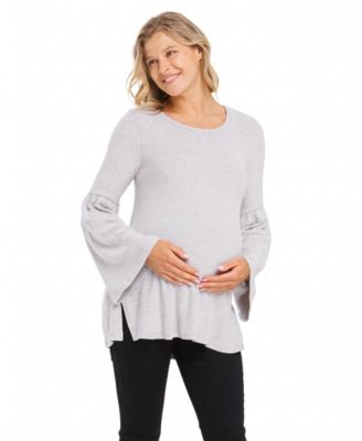 Women's Round Neck Bell Sleeve Top
