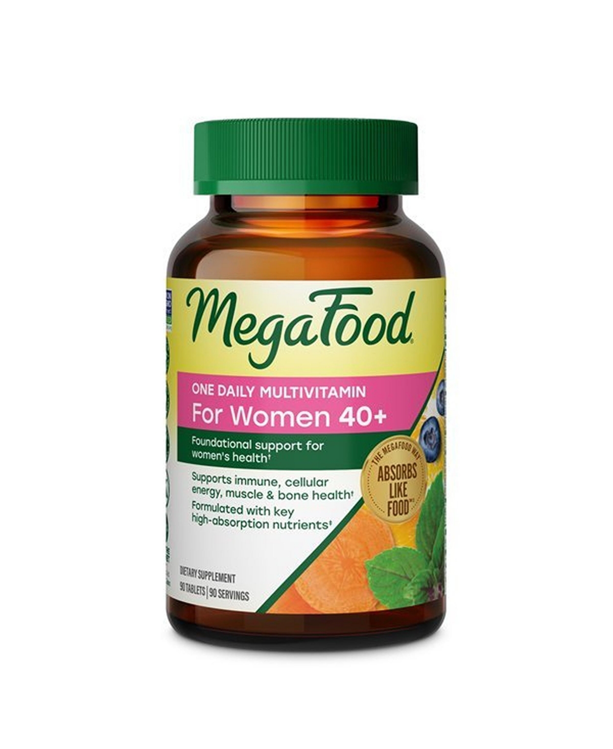 MegaFood Women's 40 Plus One Daily Multivitamin ,90 Tablets