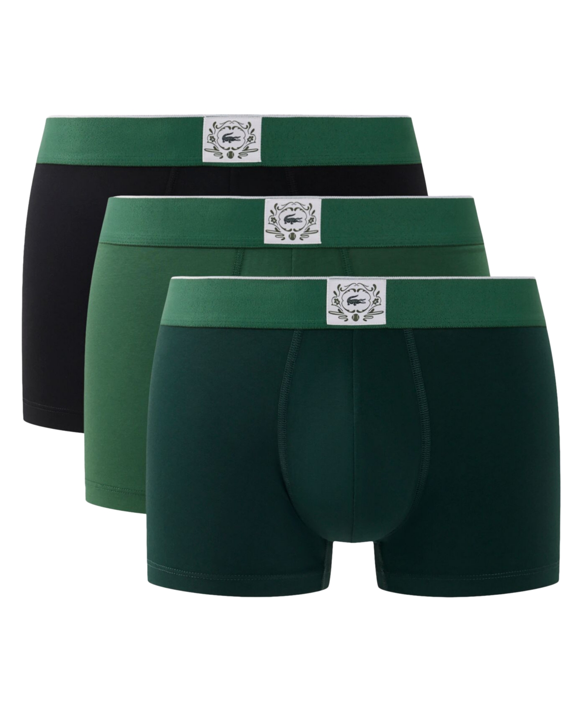 Lacoste Men's Cotton-Blend Stretch Trunks, 3-Pack