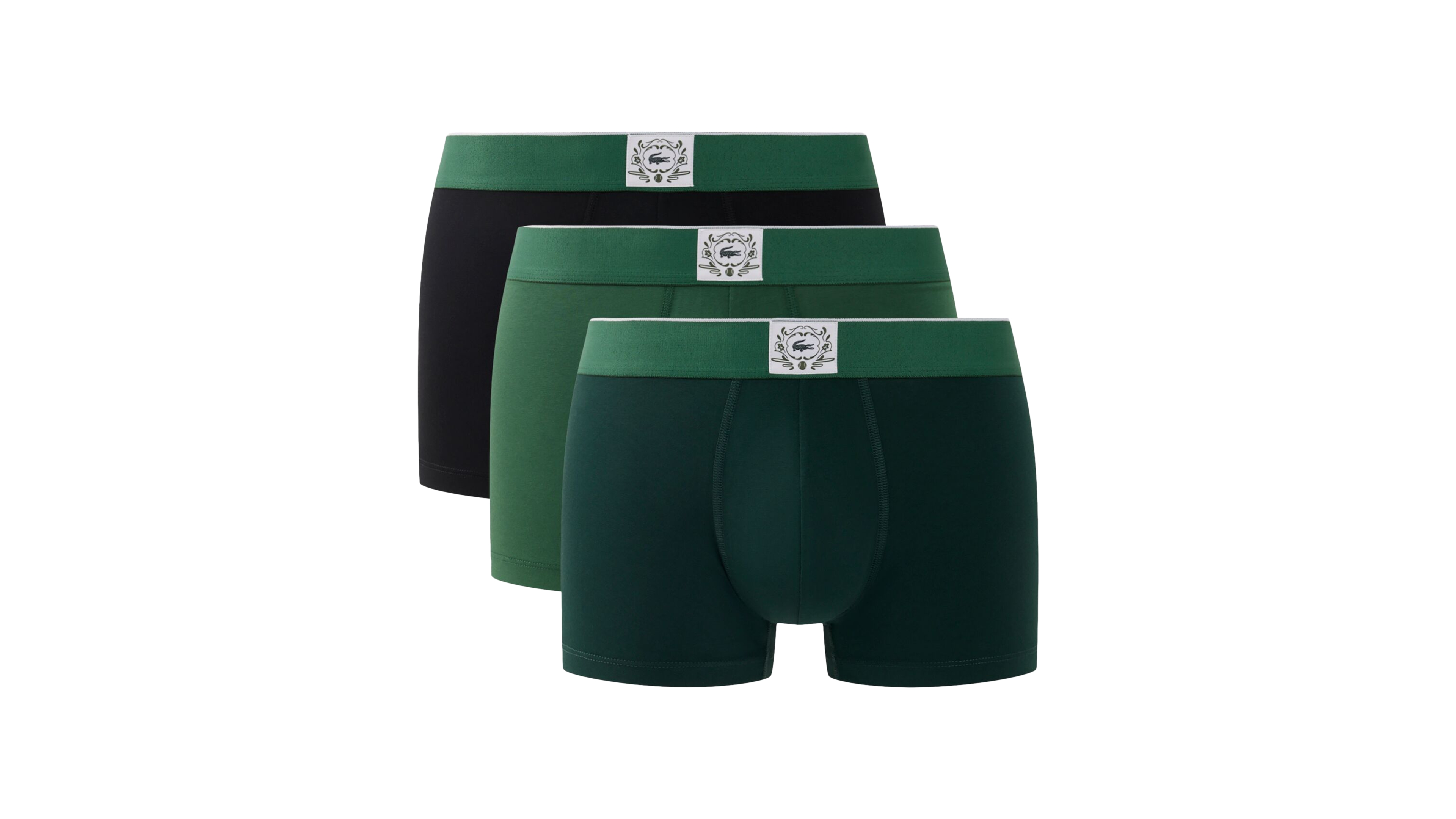 Lacoste Men's Cotton-Blend Stretch Trunks, 3-Pack