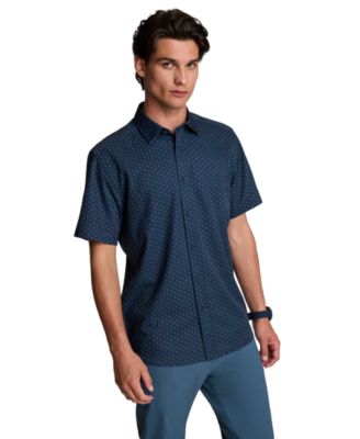 Men's Short-Sleeve Classic-Fit Spread Collar Shirt
