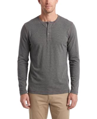 Men's Sean Long-Sleeve 3-Button Stretch Henley