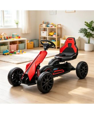 Kids Pedal Go Kart with Adjustable Seat Ride-On, 66 lbs., Ages 3-8