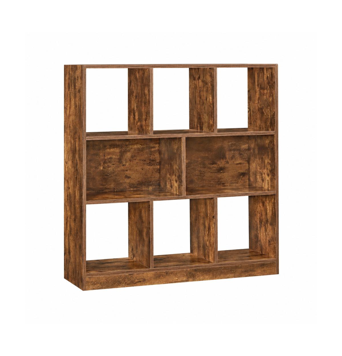 Mecale Bookcase with 8 Open Compartments and 110 lb Top Board