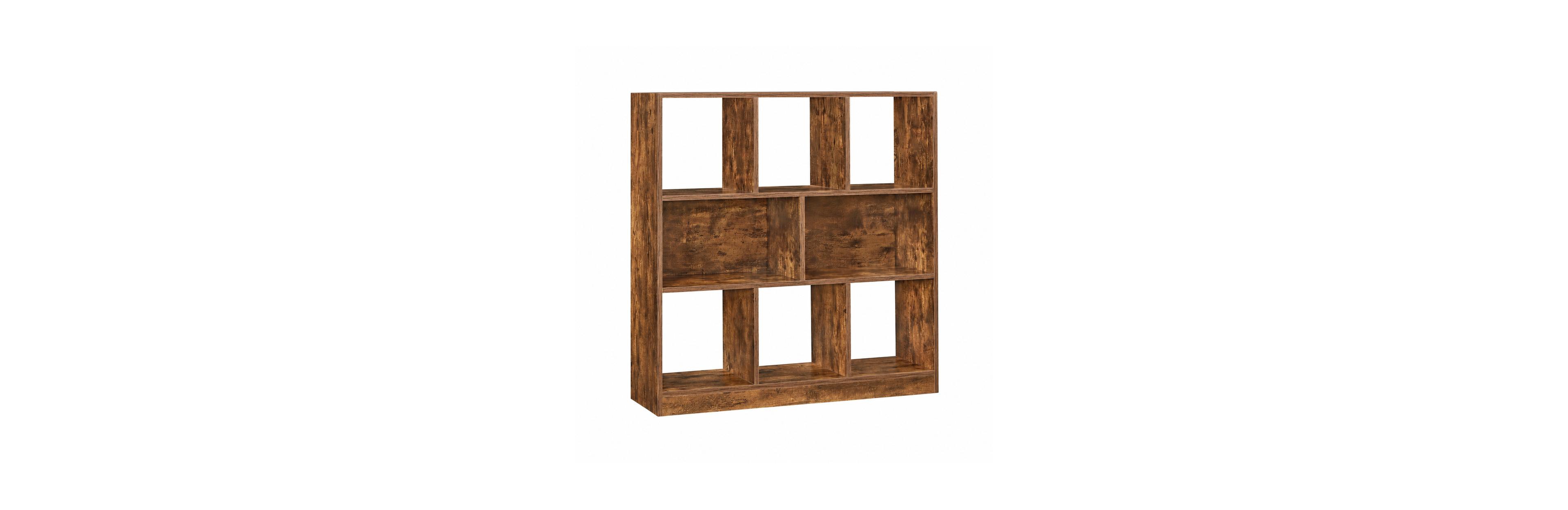 Mecale Bookcase with 8 Open Compartments and 110 lb Top Board