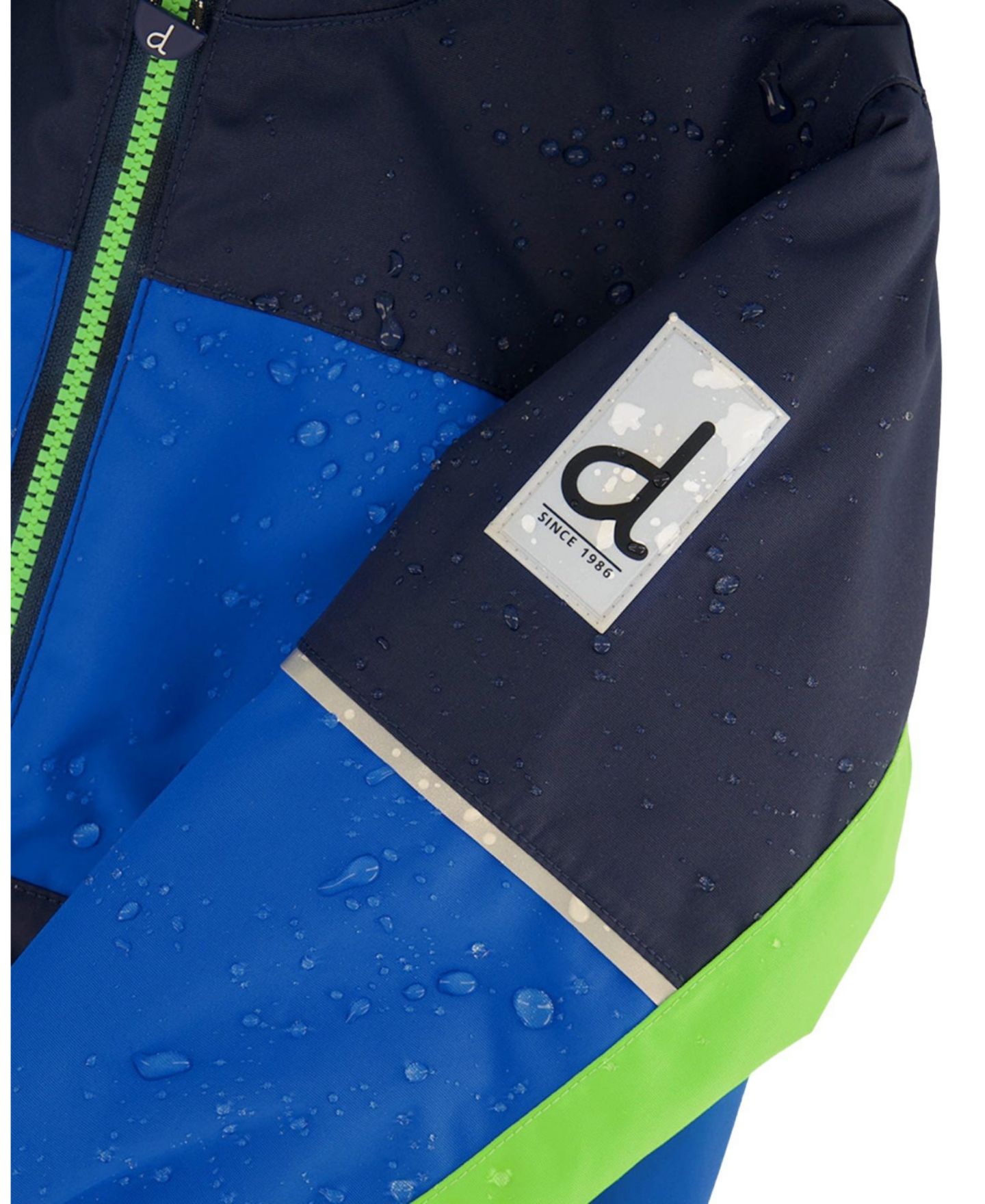 Deux par Deux Toddler Boy's (2T-5T) Light Weight Two Piece Chill Snowsuit, цвет: Синий / Зелёный — фото 4