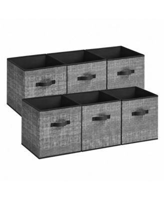 13 in Cube Non-Woven Storage Bins with Double Handles